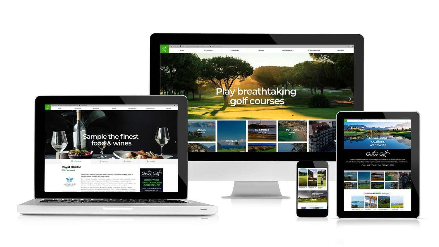 Gastro Golf launches fully responsive website